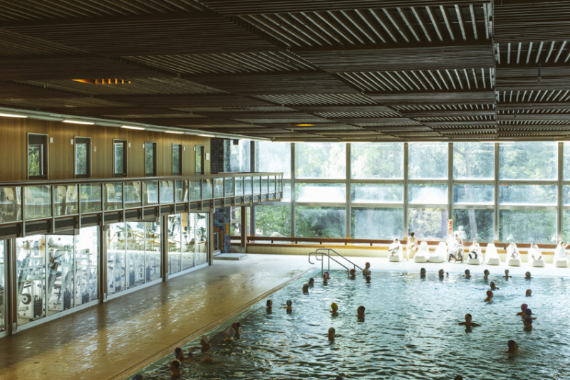 La piscina termale nel 2017